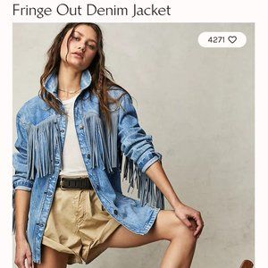 FREEPEOPLE Fringe Out Denim Jacket